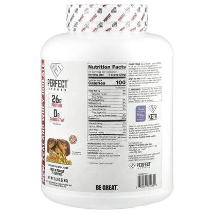 PERFECT Sports, Diesel®, New Zealand Whey Isolate, Chocolate Peanut Butter, 5 lbs (2.27 kg)