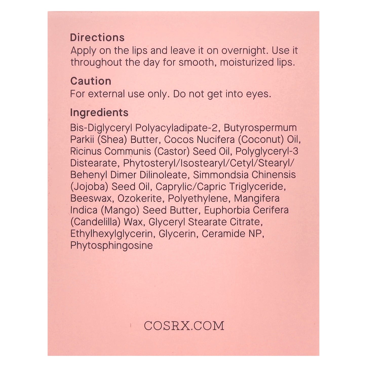 CosRx, Lip Sleep, Ceramide Lip Butter Sleeping Mask, 0.70 oz (20 g)