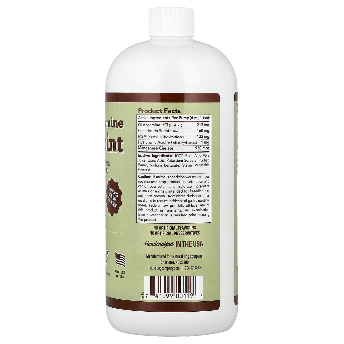 Natural Dog Company, Hip & Joint Liquid Glucosamine, For Dogs, All Ages, 32 fl oz (946 ml)