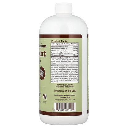 Natural Dog Company, Hip & Joint Liquid Glucosamine, For Dogs, All Ages, 32 fl oz (946 ml)