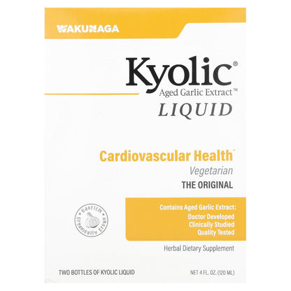 Kyolic, Aged Garlic Extract™ Liquid, 2 Bottles, 2 fl oz (60 ml) Each
