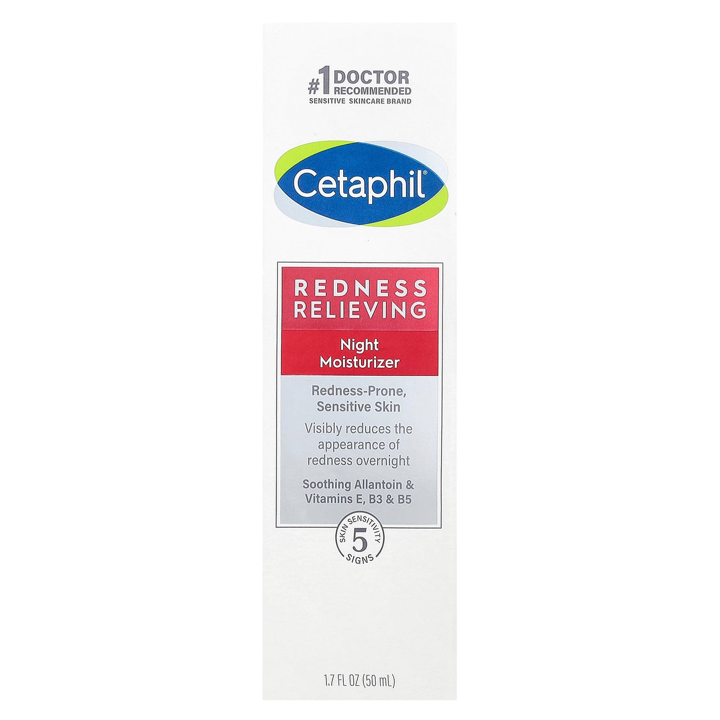 Cetaphil, Redness Relieving, Night Moisturizer, 1.7 fl oz (50 g)