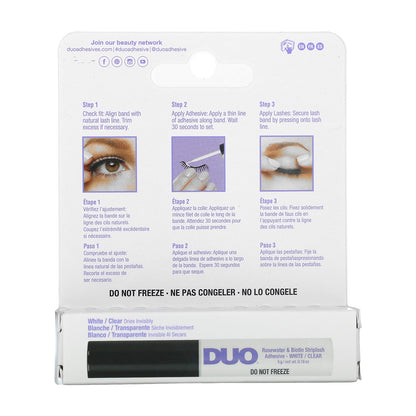 DUO, Rosewater & Biotin Striplash Adhesive, White/Clear, 0.18 oz (5 g)