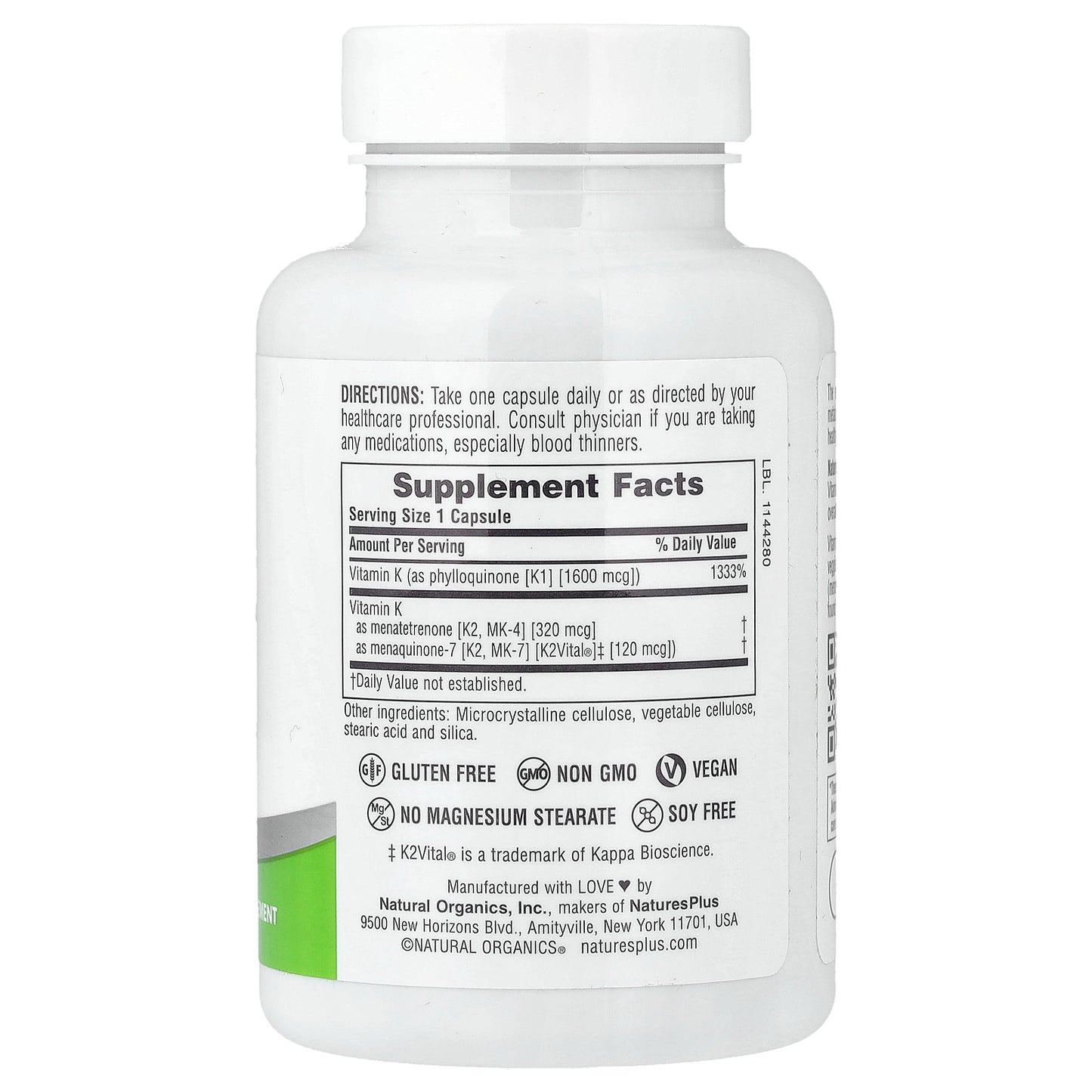 NaturesPlus, Pro Super K Complex, 60 Capsules