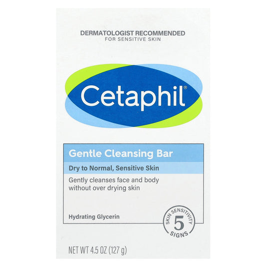 Cetaphil, Gentle Cleansing Bar Soap, 4.5 oz (127 g)