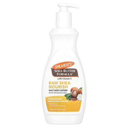 Palmer's, Shea Butter Formula® with Vitamin E, Raw Shea Nourish Daily Body Lotion, 13.5 fl oz (400 ml)