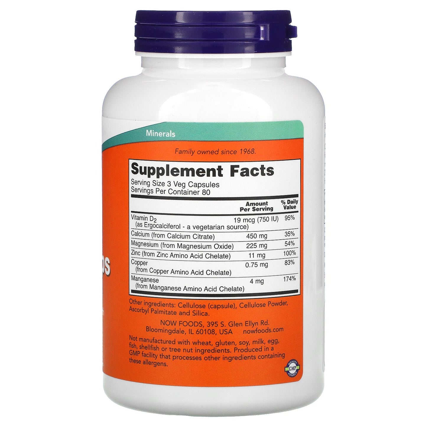 NOW Foods, Calcium Citrate Caps, 240 Veg Capsules