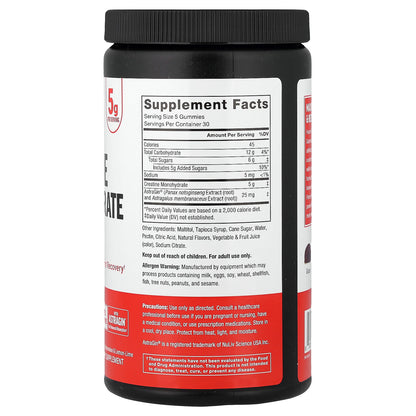 Force Factor, Creatine Monohydrate Gummies, Assorted Fruit, 150 Gummies