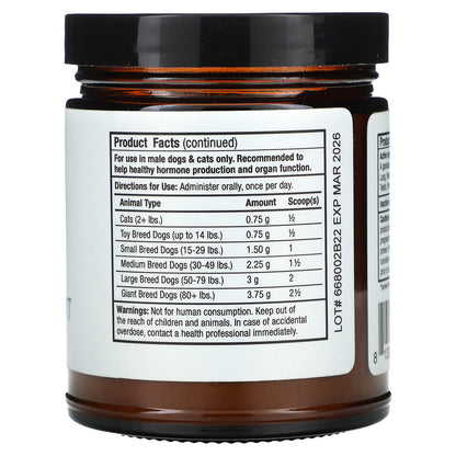 Dr. Mercola, Bark & Whiskers™, Male Glandular Support, For Dogs & Cats, 4 oz (113 g)
