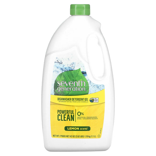 Seventh Generation, Dishwasher Detergent Gel, Lemon, 42 fl oz (1.19 kg)