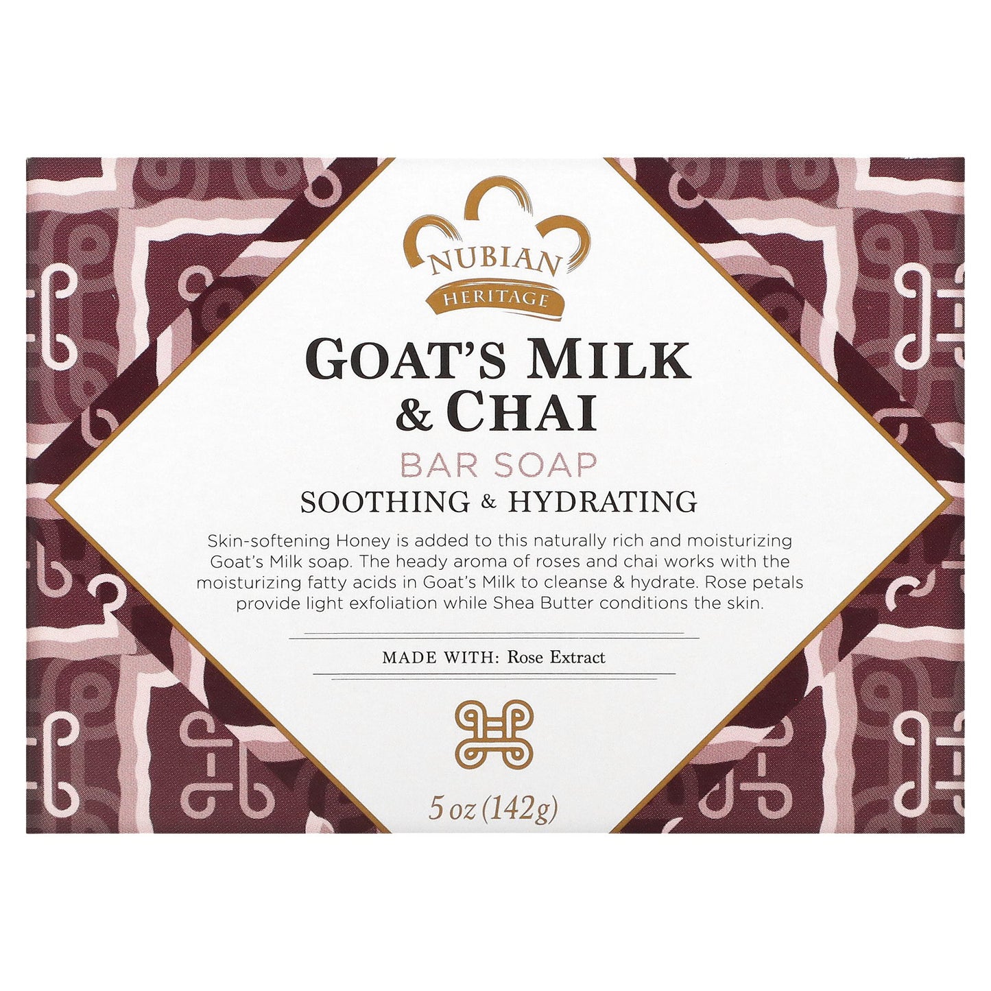 Nubian Heritage, Goat's Milk & Chai Bar Soap, 5 oz (142 g)