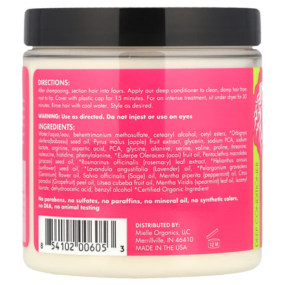 Mielle, Deep Conditioner, For All Hair Types, Babassu & Mint, 8 oz (227 g)