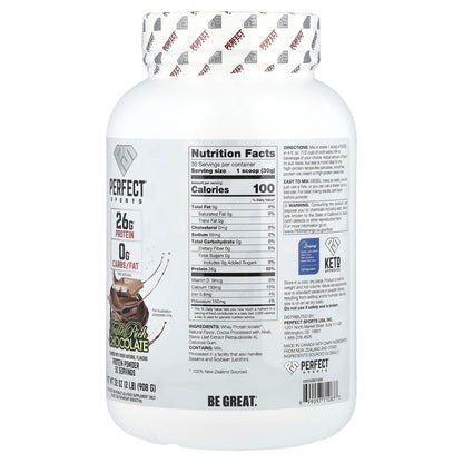 PERFECT Sports, Diesel®, New Zealand Whey Isolate, Triple Rich Chocolate, 2 lb (908 g)