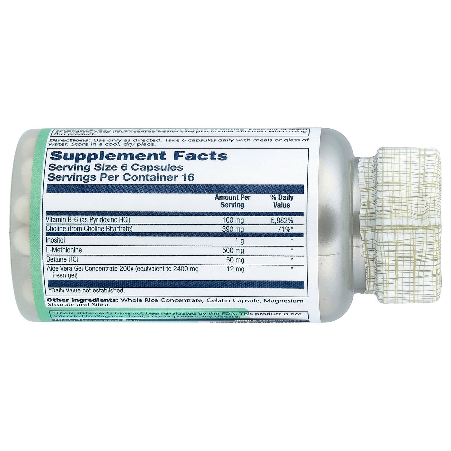 Solaray, Lipotropic 1000 Plus™, 100 Capsules