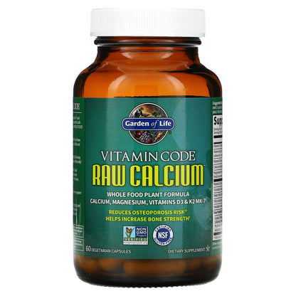 Garden of Life, Vitamin Code, RAW Calcium, 60 Vegetarian Capsules