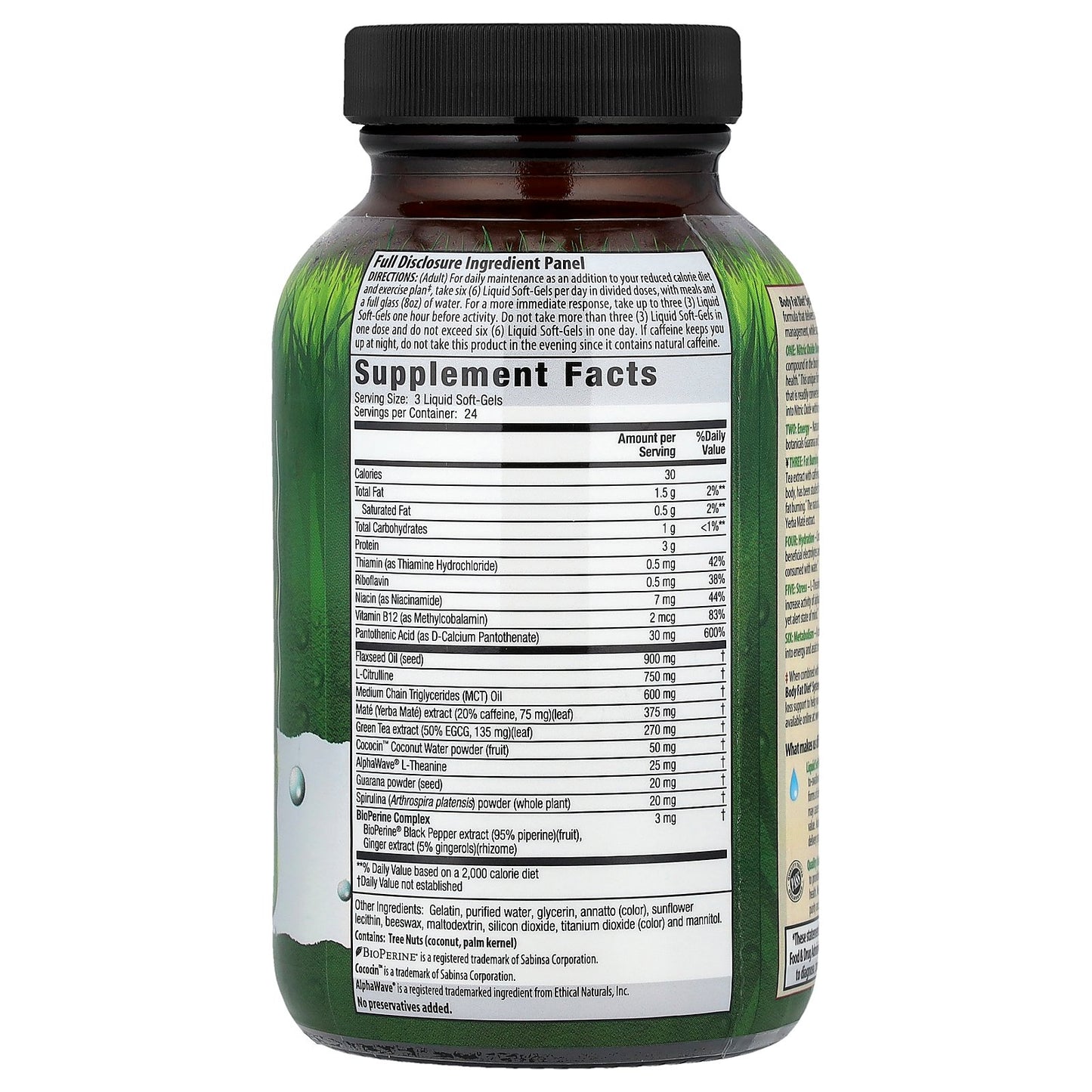 Irwin Naturals, Body Fat Diet, System-Six Red™, 72 Liquid Soft-Gels