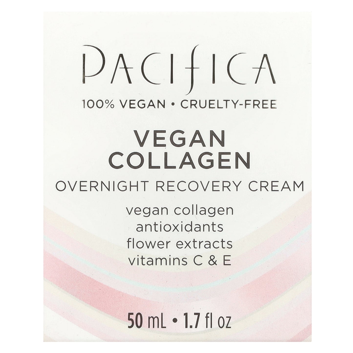 Pacifica, Vegan Collagen, Overnight Recovery Cream, 1.7 fl oz (50 ml)