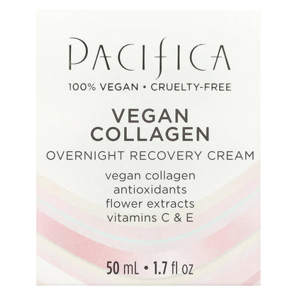 Pacifica, Vegan Collagen, Overnight Recovery Cream, 1.7 fl oz (50 ml)