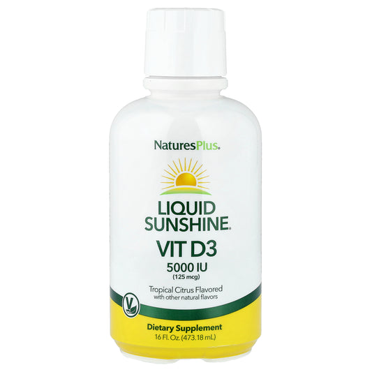 NaturesPlus, Liquid Sunshine®, Vitamin D3, Tropical Citrus, 16 fl oz (473.18 ml)