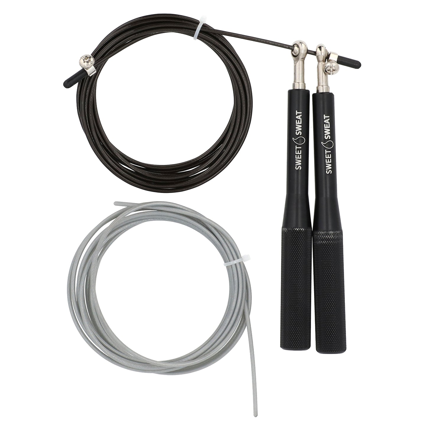 Sports Research, Sweet Sweat®, Speed Rope, Black, 1 Jump Rope