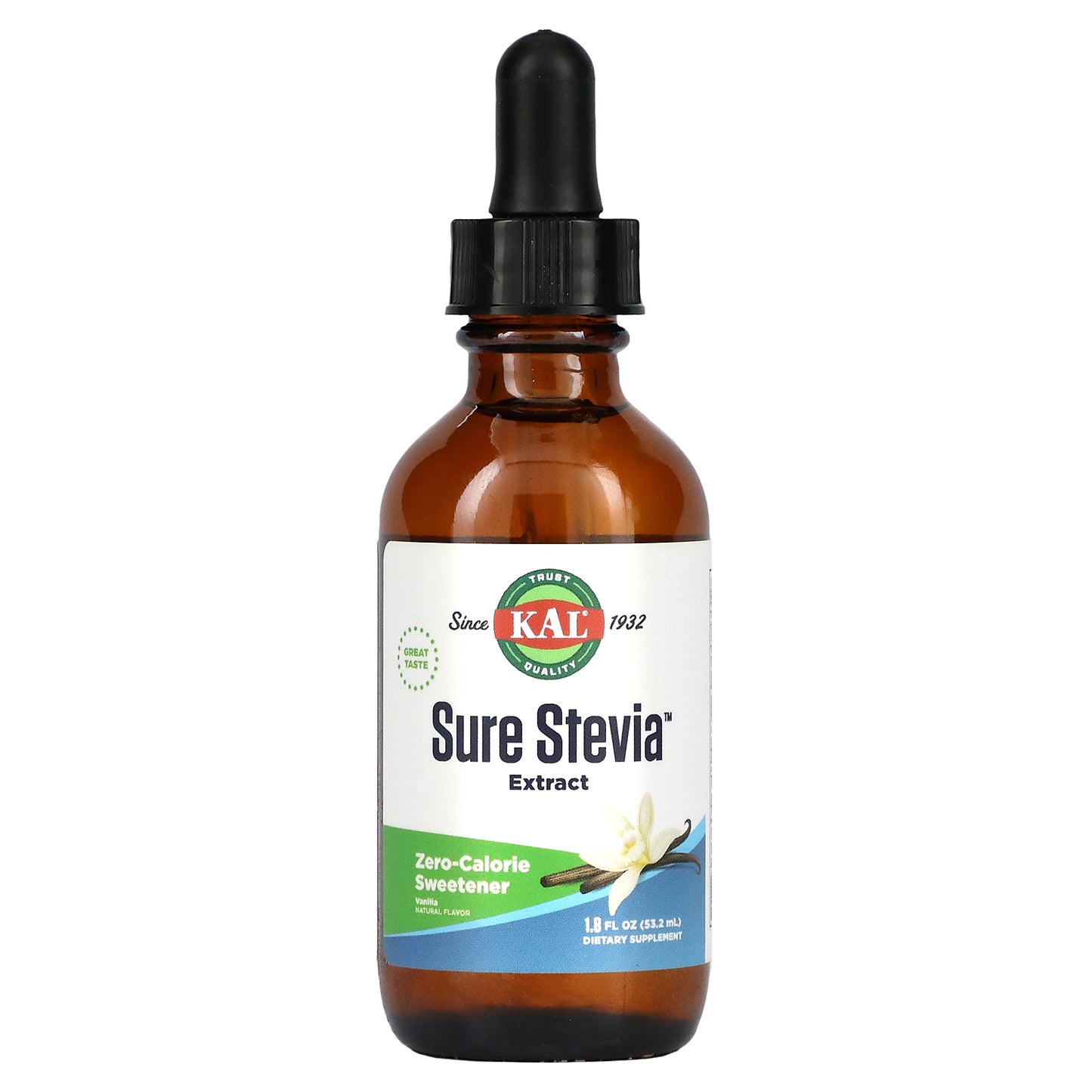 KAL, Sure Stevia Extract, Vanilla, 1.8 fl oz (53.2 ml)