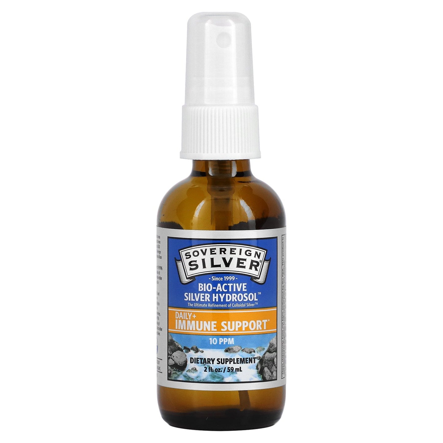 Sovereign Silver, Bio-Active Silver Hydrosol, Fine Mist Spray, 10 PPM, 2 fl oz (59 ml) (10 ppm per 30 Sprays)