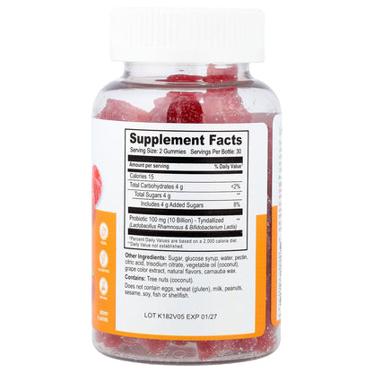 Lifeable, Men's Probiotic Gummies, Berry, 60 Gummies (5 Billion per Gummy)