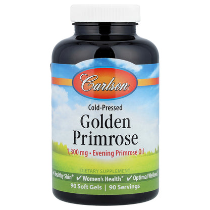 Carlson, Cold-Pressed Golden Primrose, 90 Soft Gels