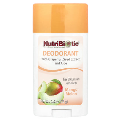 NutriBiotic, Deodorant, Mango Melon, 2.6 oz (75 g)