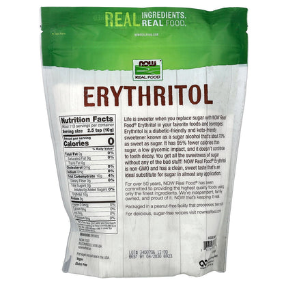 NOW Foods, Real Food, Erythritol, 2.5 lbs (1,134 g)