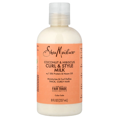 SheaMoisture, Curl & Style Milk, Coconut & Hibiscus,  8 fl oz (237 ml)