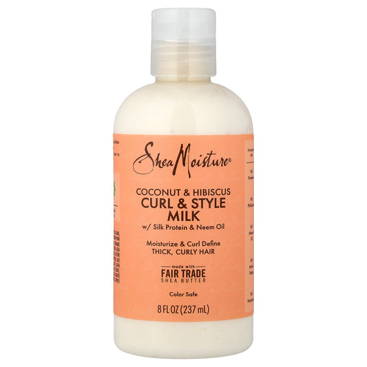 SheaMoisture, Curl & Style Milk, Coconut & Hibiscus,  8 fl oz (237 ml)
