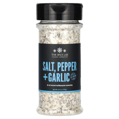 The Spice Lab, Salt, Pepper + Garlic, 6.2 oz (175 g)