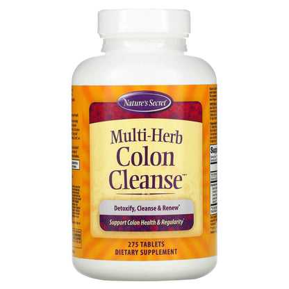 Nature's Secret, Multi-Herb Colon Cleanse, 275 Tablets