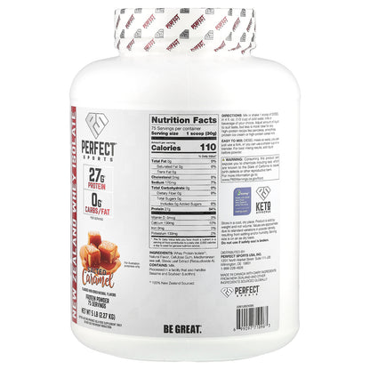 PERFECT Sports, Diesel®, New Zealand Whey Isolate, Salted Caramel, 5 lb (2.27 kg)