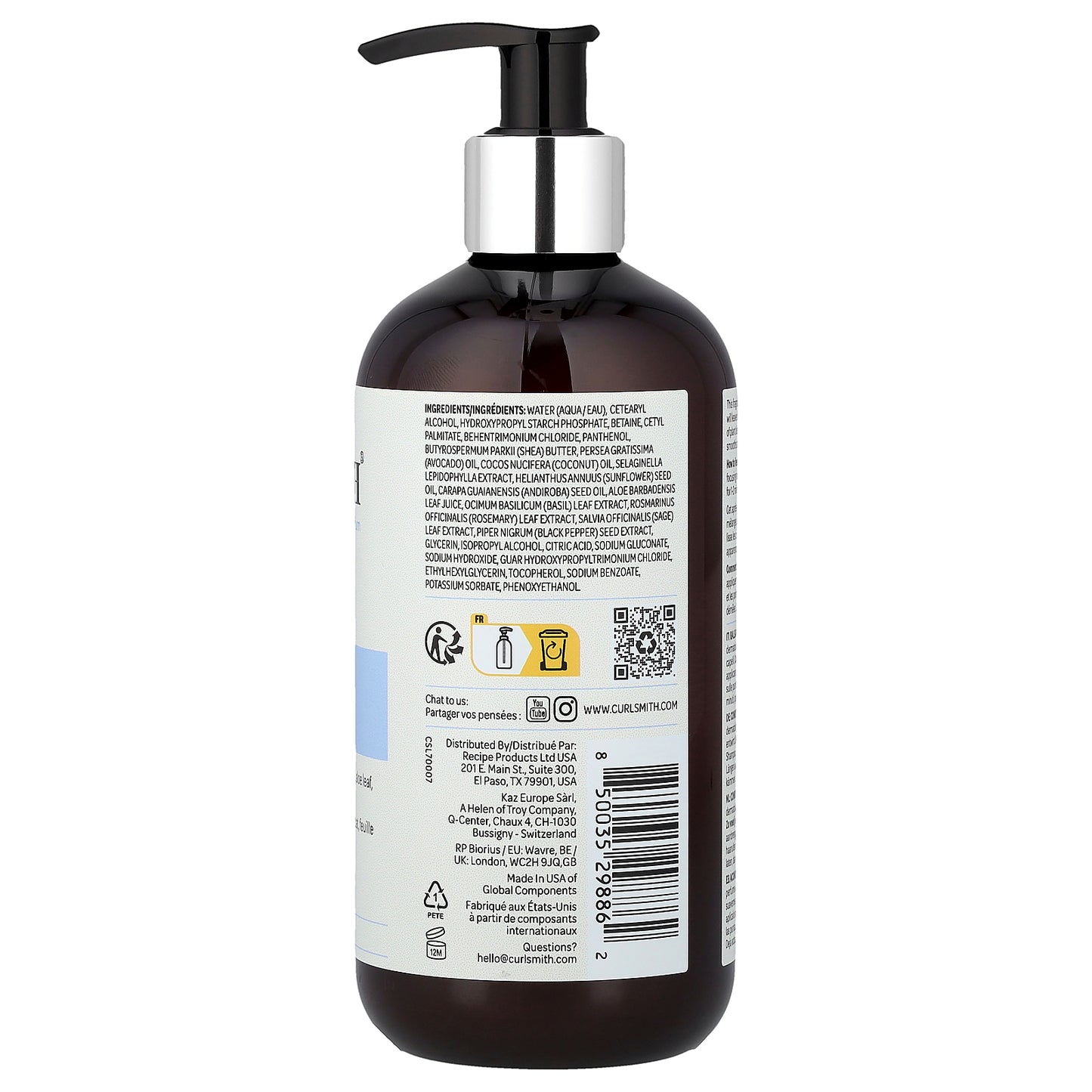 Curlsmith, Conditioner, All Curl Types, Fragrance-Free , 12 fl oz (355 ml)