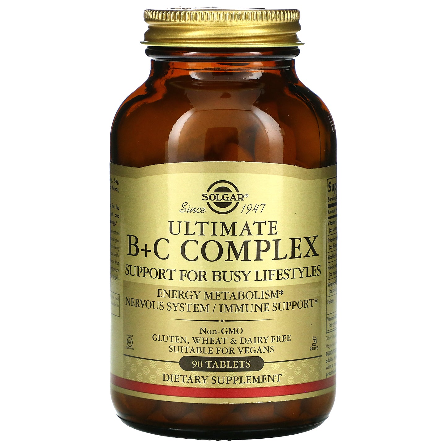 Solgar, Ultimate B+C Complex, 90 Tablets