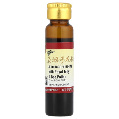 Prince of Peace, American Ginseng with Royal Jelly & Bee Pollen, 10 Bottles, 0.34 oz (10 cc) Each