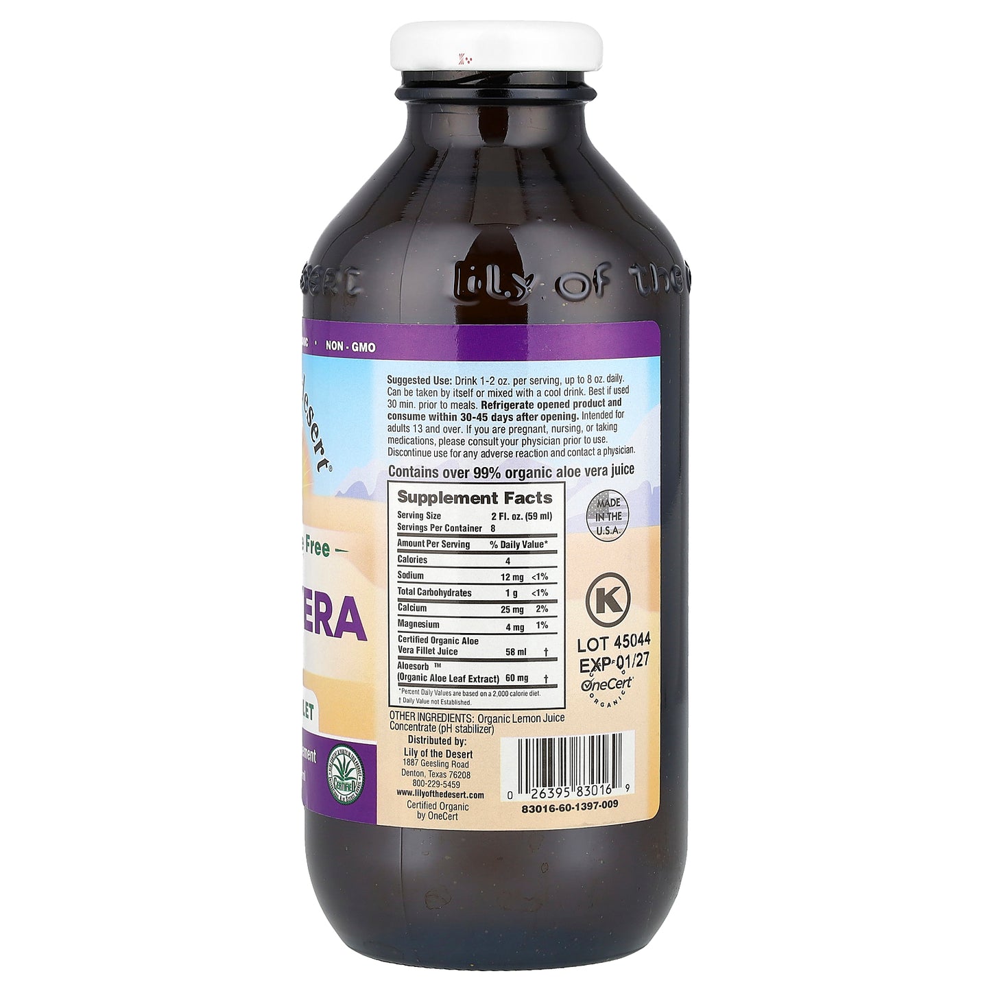 Lily of the Desert, Aloe Vera Juice, Inner Fillet, 16 fl oz (473 ml)