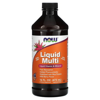 NOW Foods, Liquid Multi, Wild Berry, 16 fl oz (473 ml)