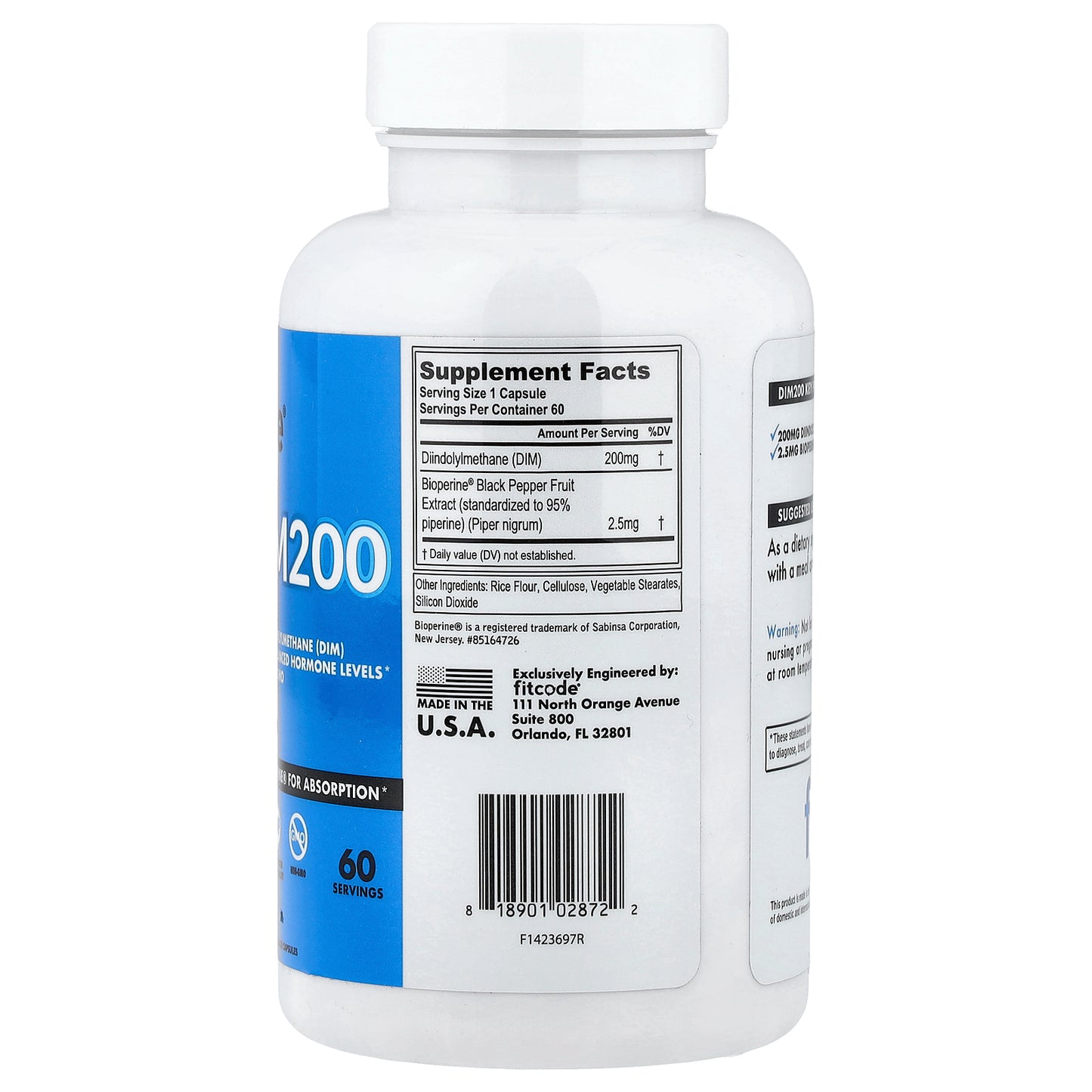 fitcode, DIM200, 60 Veggie Capsules