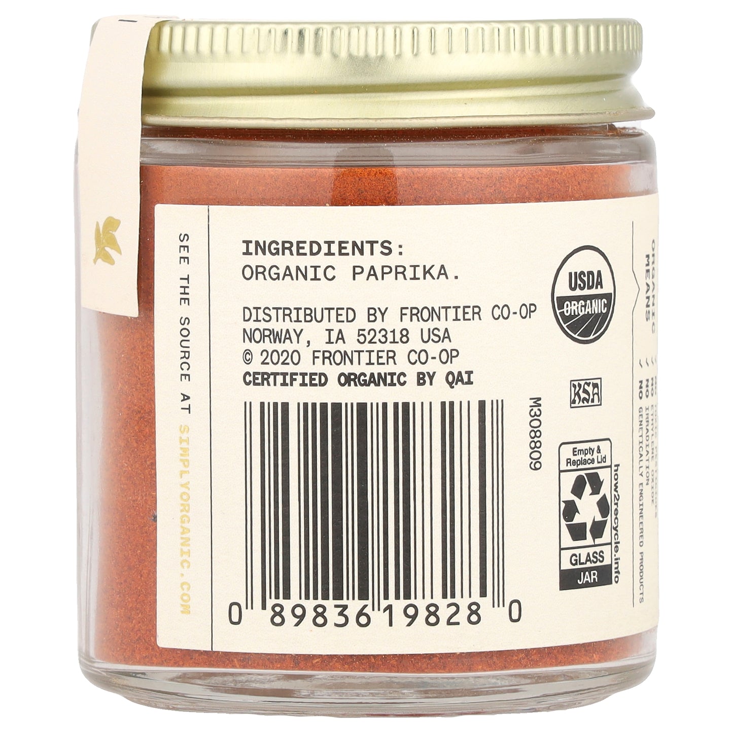 Simply Organic, Single Origin, Spanish Paprika, 2.15 oz (61 g)