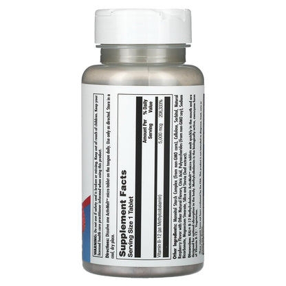 KAL, B-12 Methylcobalamin, Raspberry, 5,000 mcg, 90 Micro Tablets