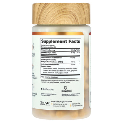 Snap Supplements, Joint Health, 90 Capsules