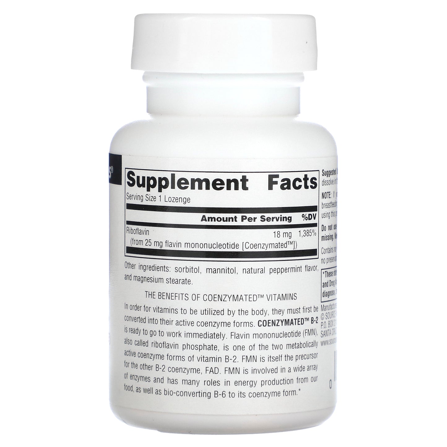 Source Naturals, Coenzymated B-2, 18 mg, 60 Lozenges