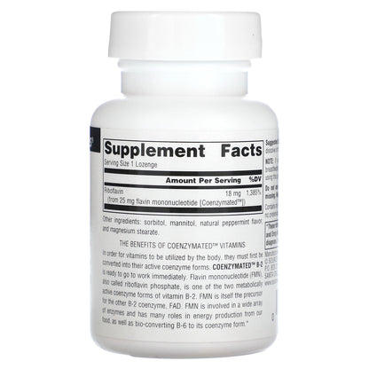 Source Naturals, Coenzymated B-2, 18 mg, 60 Lozenges