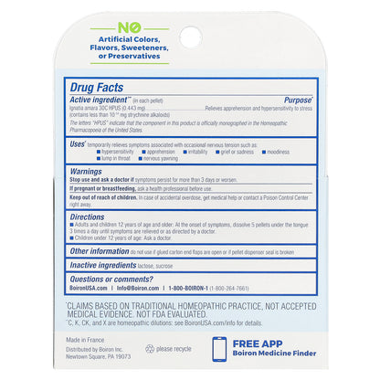 Boiron, Ignatia Amara, Meltaway Pellets, 30C,  3 Tubes, 80 Pellets Each