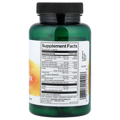 Swanson, Super Stress B-Complex With Vitamin C, 100 Capsules