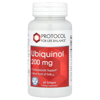Protocol for Life Balance, Ubiquinol, 200 mg, 60 Softgels