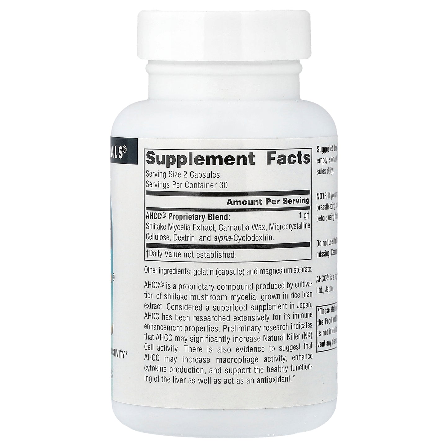 Source Naturals, AHCC®, 60 Capsules (0.5 g per Capsule)